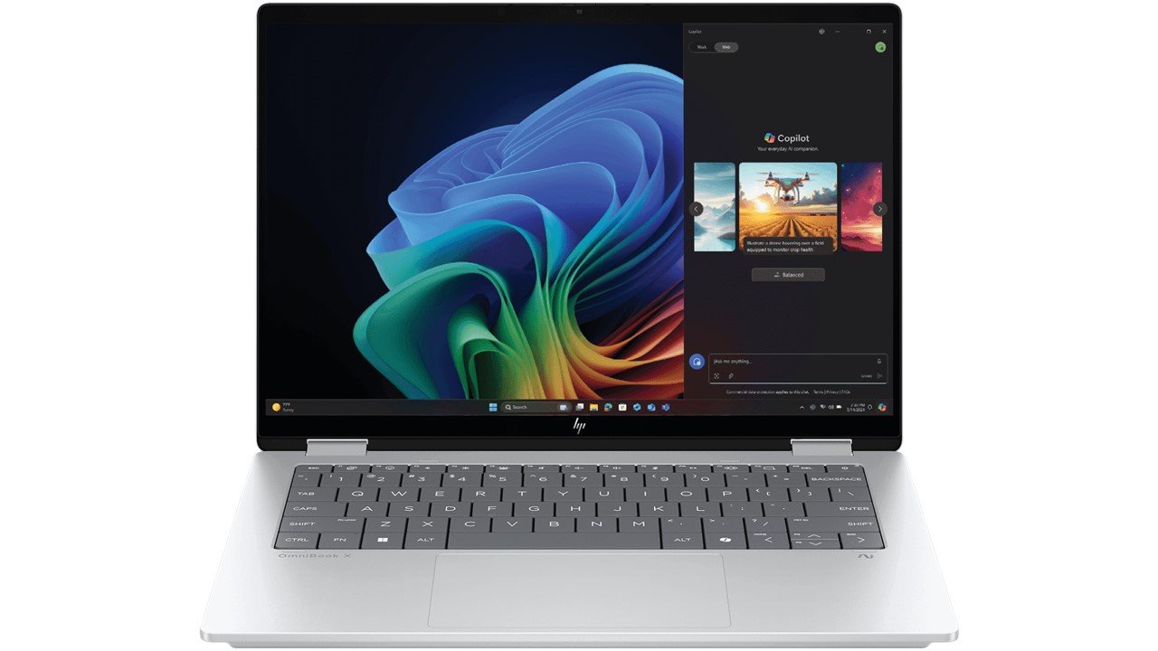 HP OmniBook X Flip 35.6 cm (14) 14-fm0099TU Next Gen AI PC, Silver